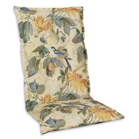 SESSELAUFLAGE in Blau, Grün, Orange, Sandfarben, Beige, Hellbraun, Currygelb Floral  - Sandfarben/Blau, Basics, Textil (50/9/120cm)