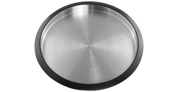 TABLETT 40/2,5 cm - Edelstahlfarben/Schwarz, Basics, Metall (40/2,5cm) - Novel