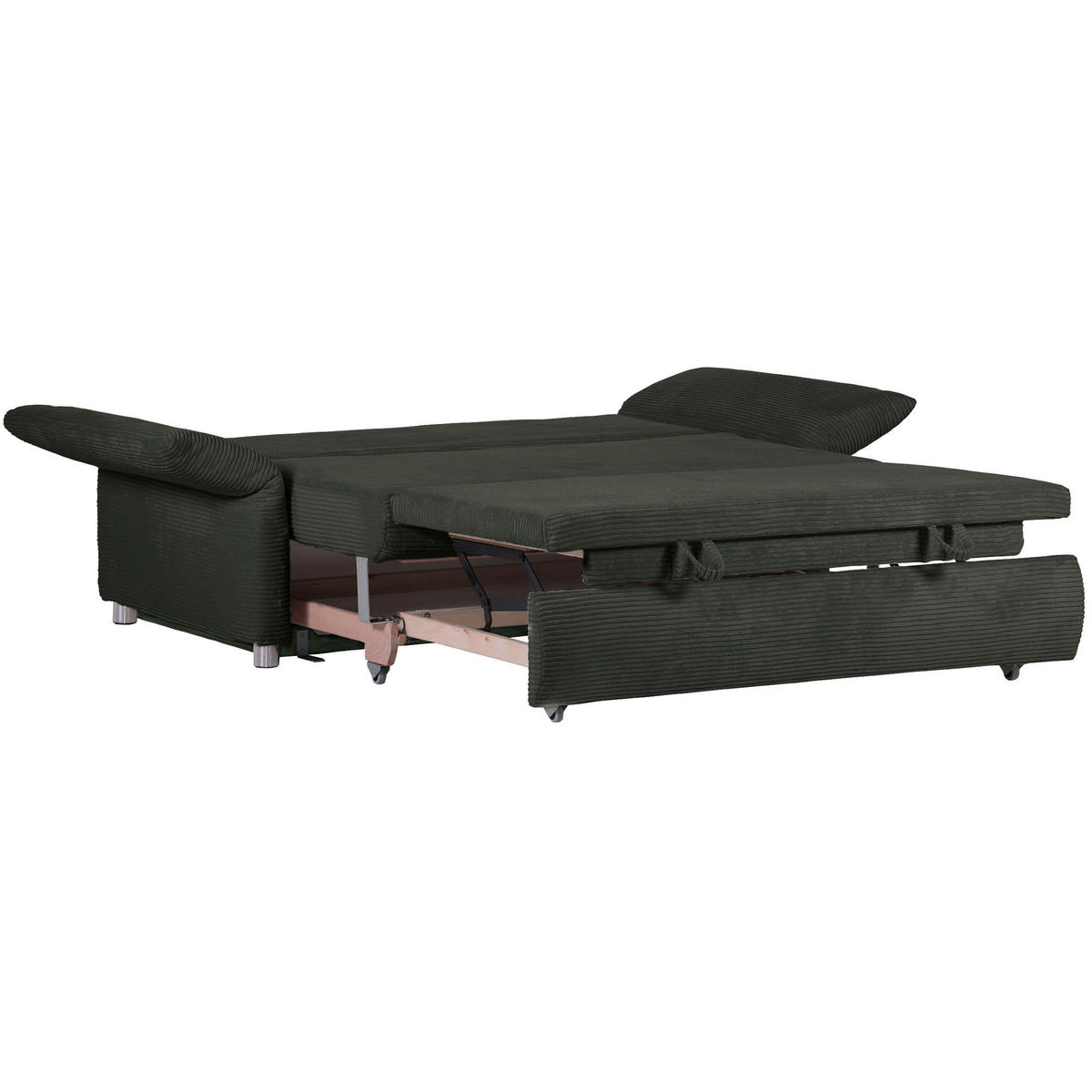 BÄDDSOFFA i manchester mörkgrön  - kromfärg/mörkgrön, Design, textil/plast (176/81/98cm) - MID.YOU