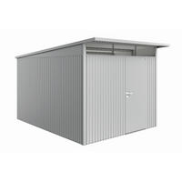 GERÄTEHAUS 260/222/380 cm  - Silberfarben, Basics, Metall (260/222/380cm) - Biohort