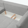 ECKSOFA Grau Chenille  - Schwarz/Grau, MODERN, Kunststoff/Textil (172/276cm) - Hom`in