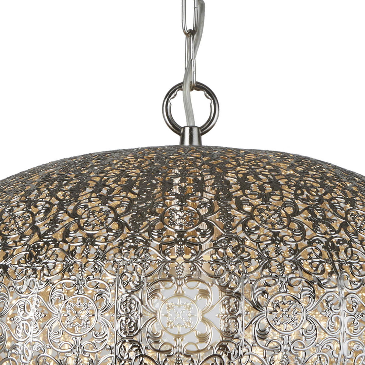 SVJETILJKA VISEĆA  39/80 cm      Fretwork  - boje nikla, Design, metal (39/80cm)