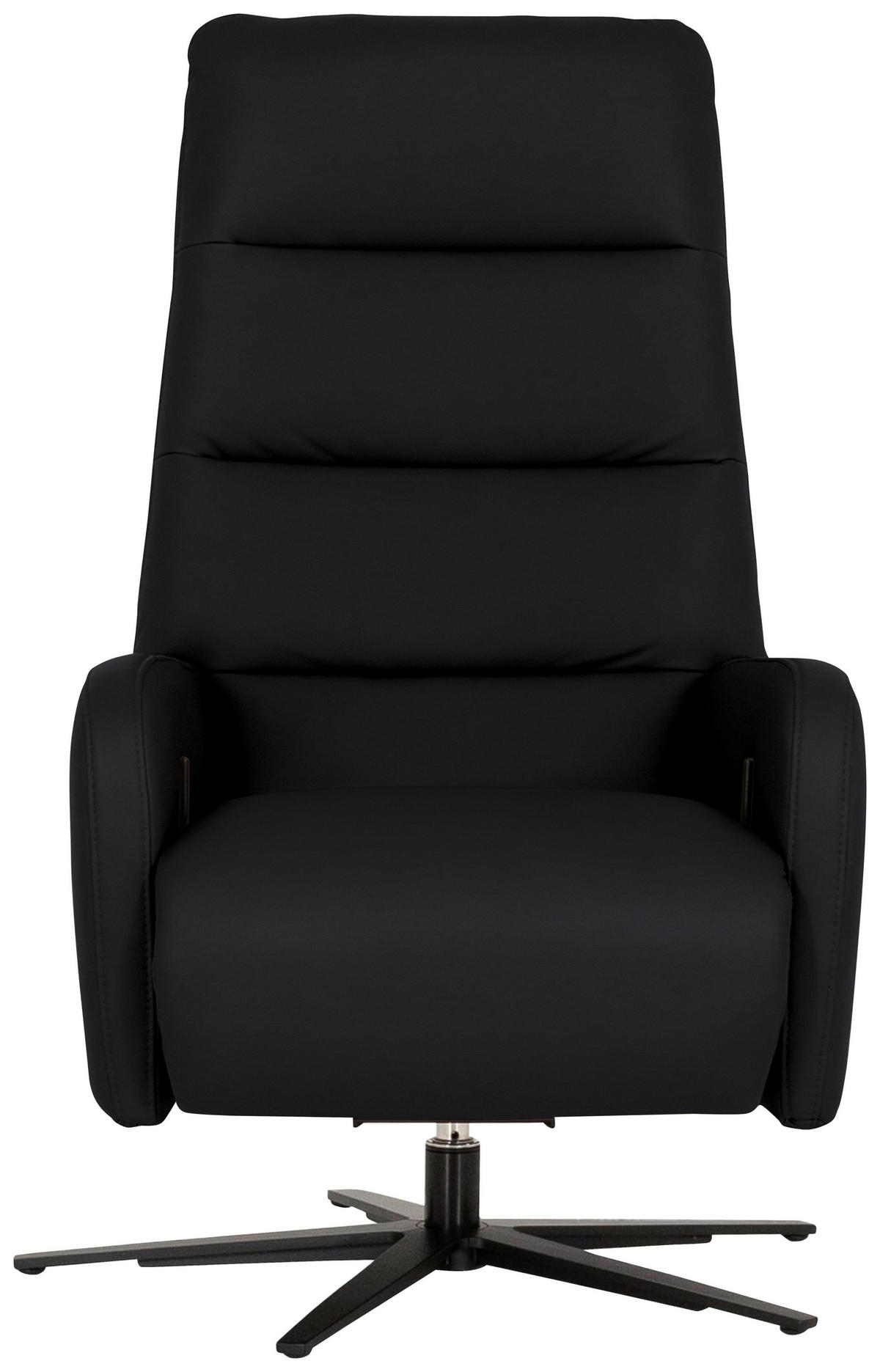 RELAXSESSEL Leder Schwarz  - Schwarz, Modern, Leder/Metall (66/110/83cm) - Joop!
