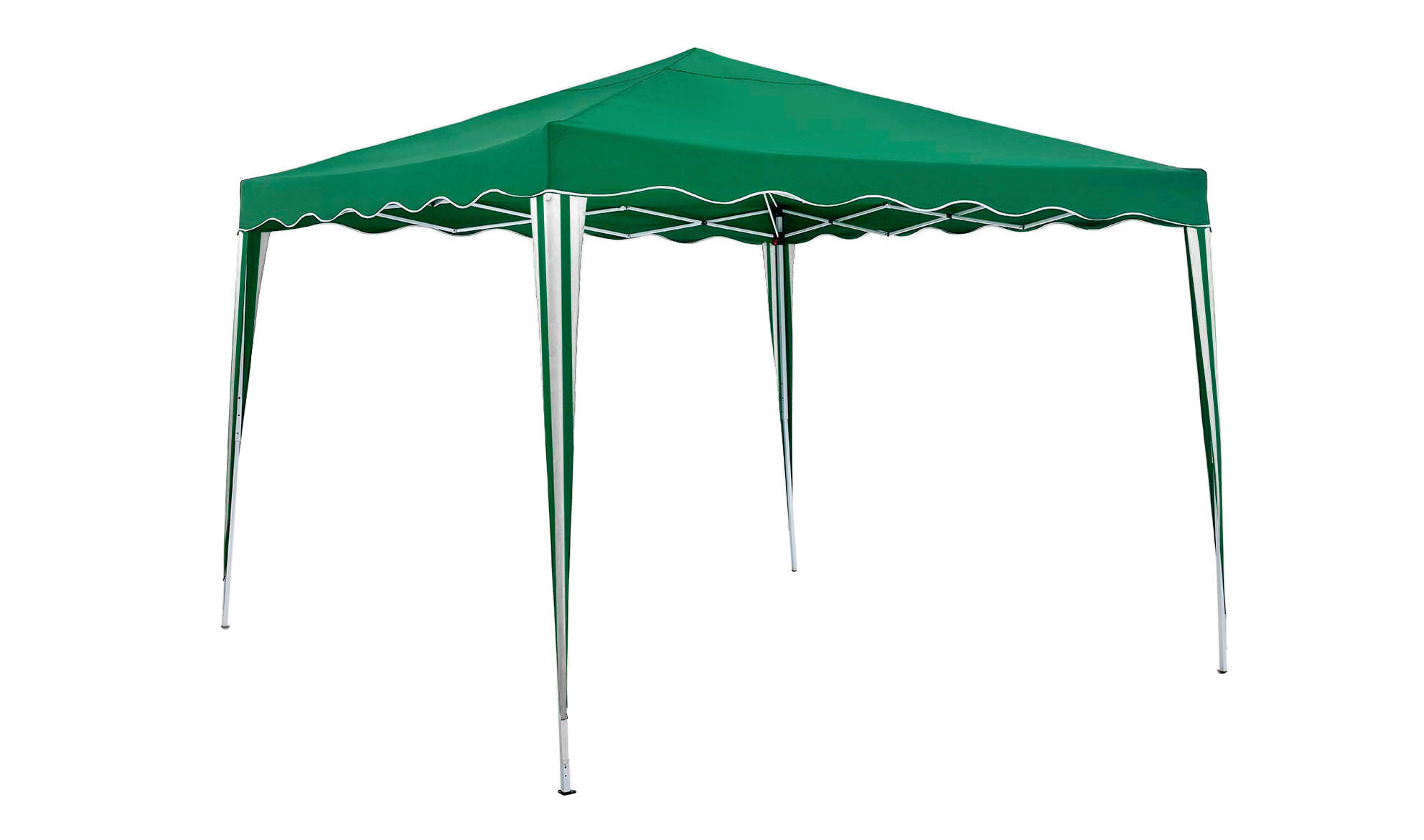 PAVILLON 295/260/295 cm Stahl  - Weiß/Grau, MODERN, Kunststoff/Metall (295/260/295cm) - Gardenson