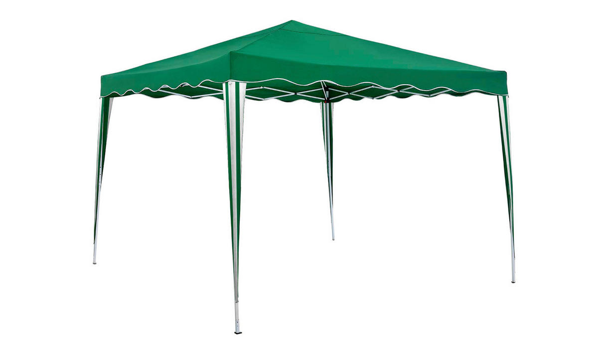 PAVILLON 295/260/295 cm Stahl  - Weiß/Grau, MODERN, Kunststoff/Metall (295/260/295cm) - Gardenson