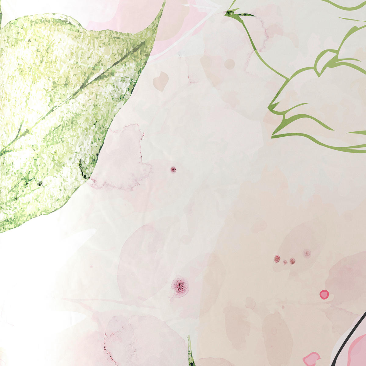 POSTELJINA 140/200 cm saten višebojna  - višebojna, Konvencionalno, tekstil (140/200cm) - Esposa