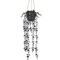KUNSTPFLANZE Eukalyptus 52 cm  - Schwarz, Basics, Kunststoff (52cm)