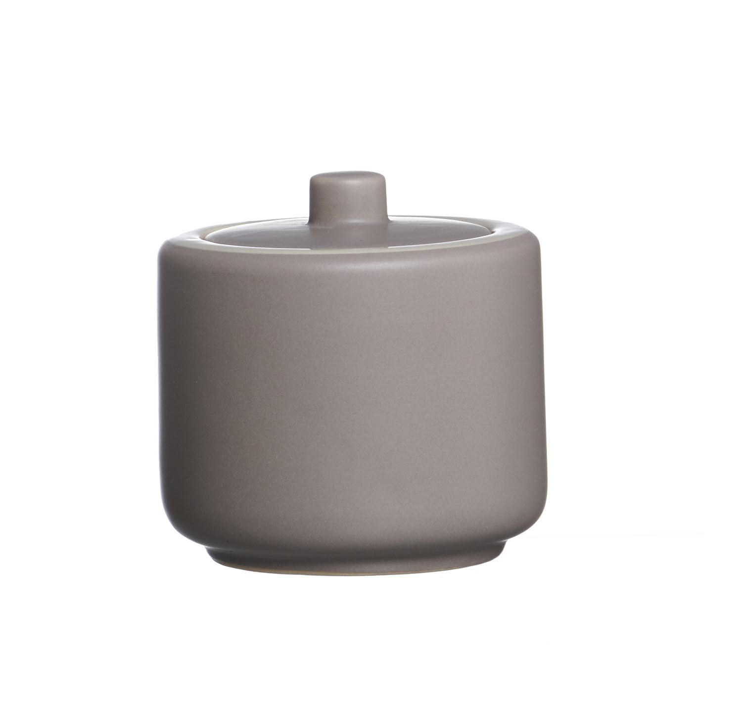 ZUCKERDOSE JASPER Keramik   - Taupe/Weiß, Design, Keramik (9/9/8cm) - Ritzenhoff Breker