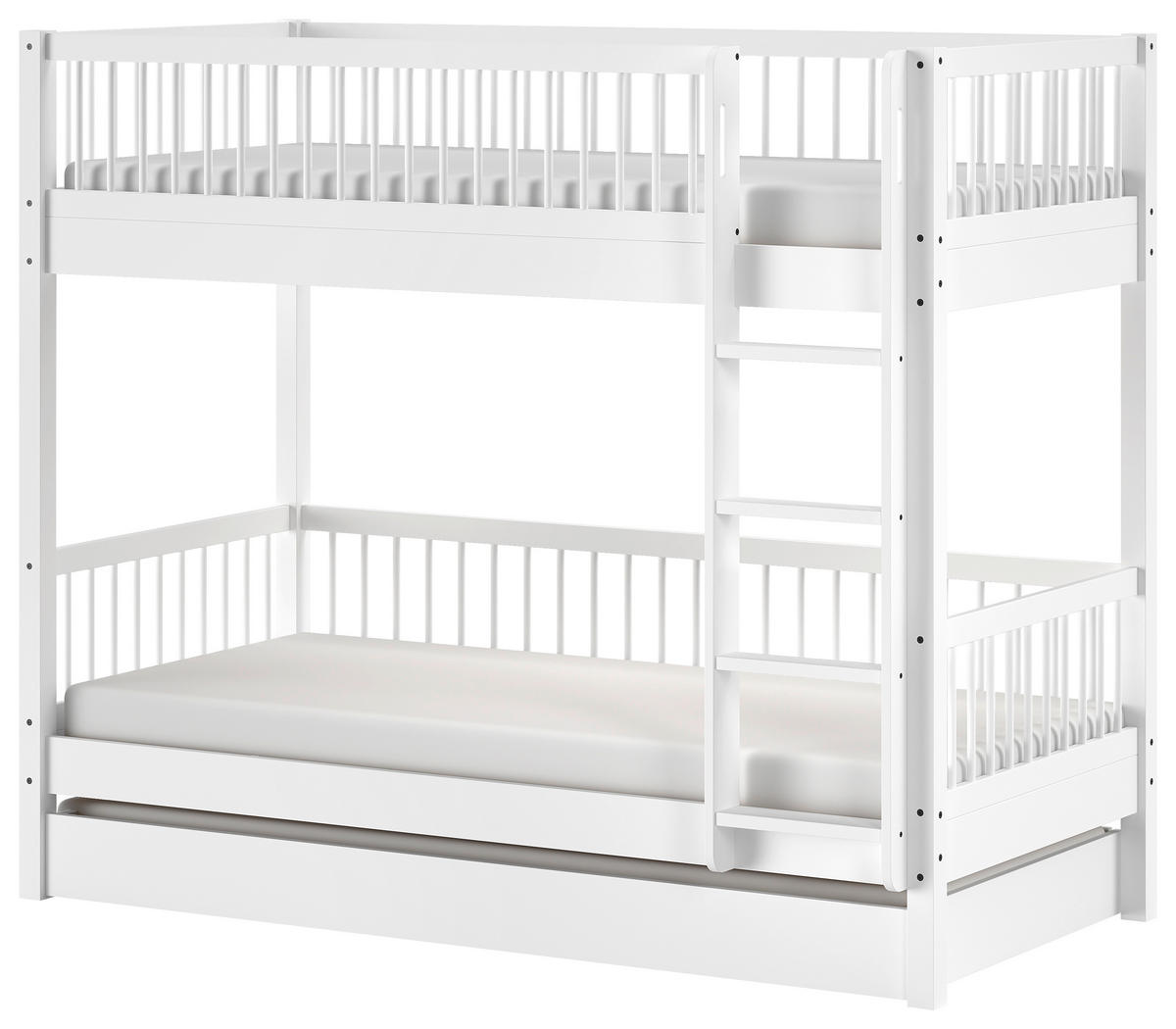 ETAGENBETT - Naturfarben/Weiß, MODERN, Holz (90/200cm) - Vipack