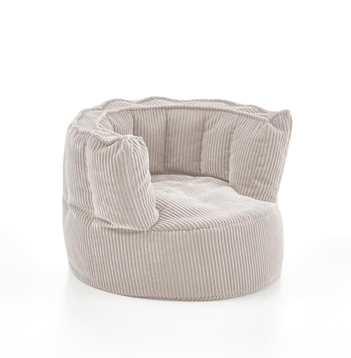 SITZSACK SNUGGLE Cord Beige  - Beige, Basics, Textil (75/55/72cm) - MID.YOU