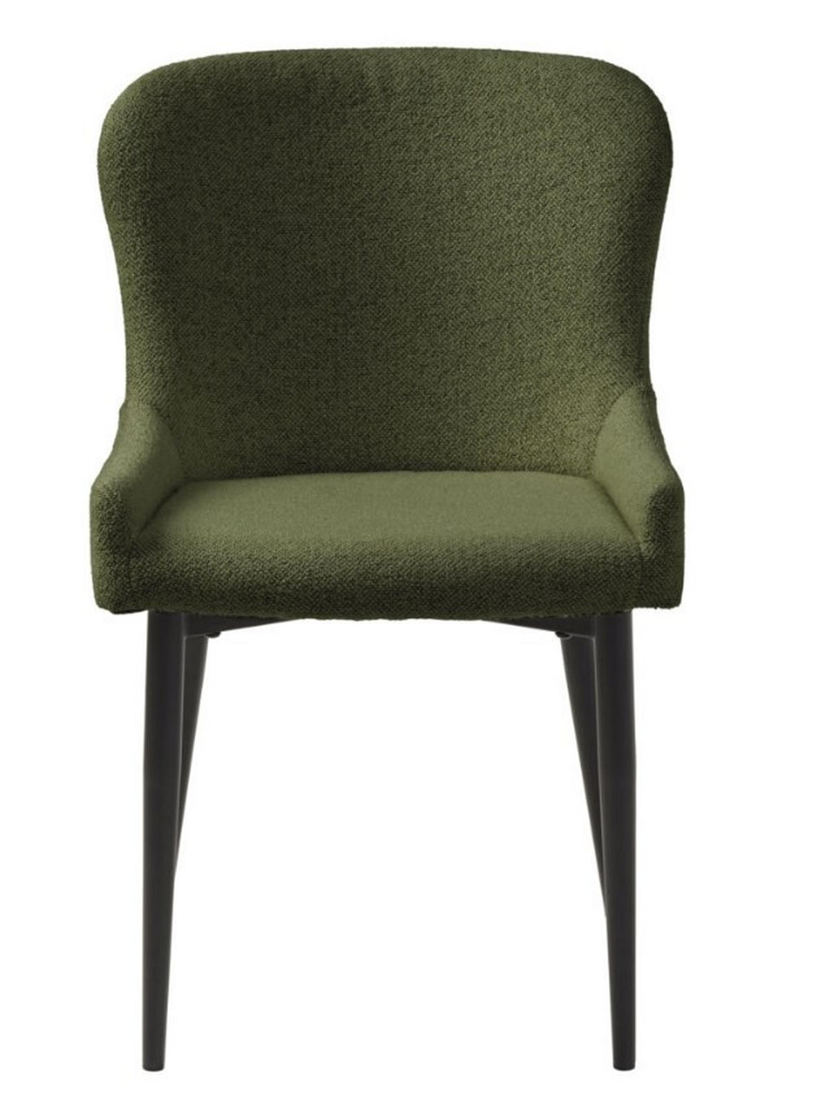 STOL MED ARMSTÖD bouclé  - svart/mörkgrön, Design, metall/textil (52/82/60cm) - Best Price