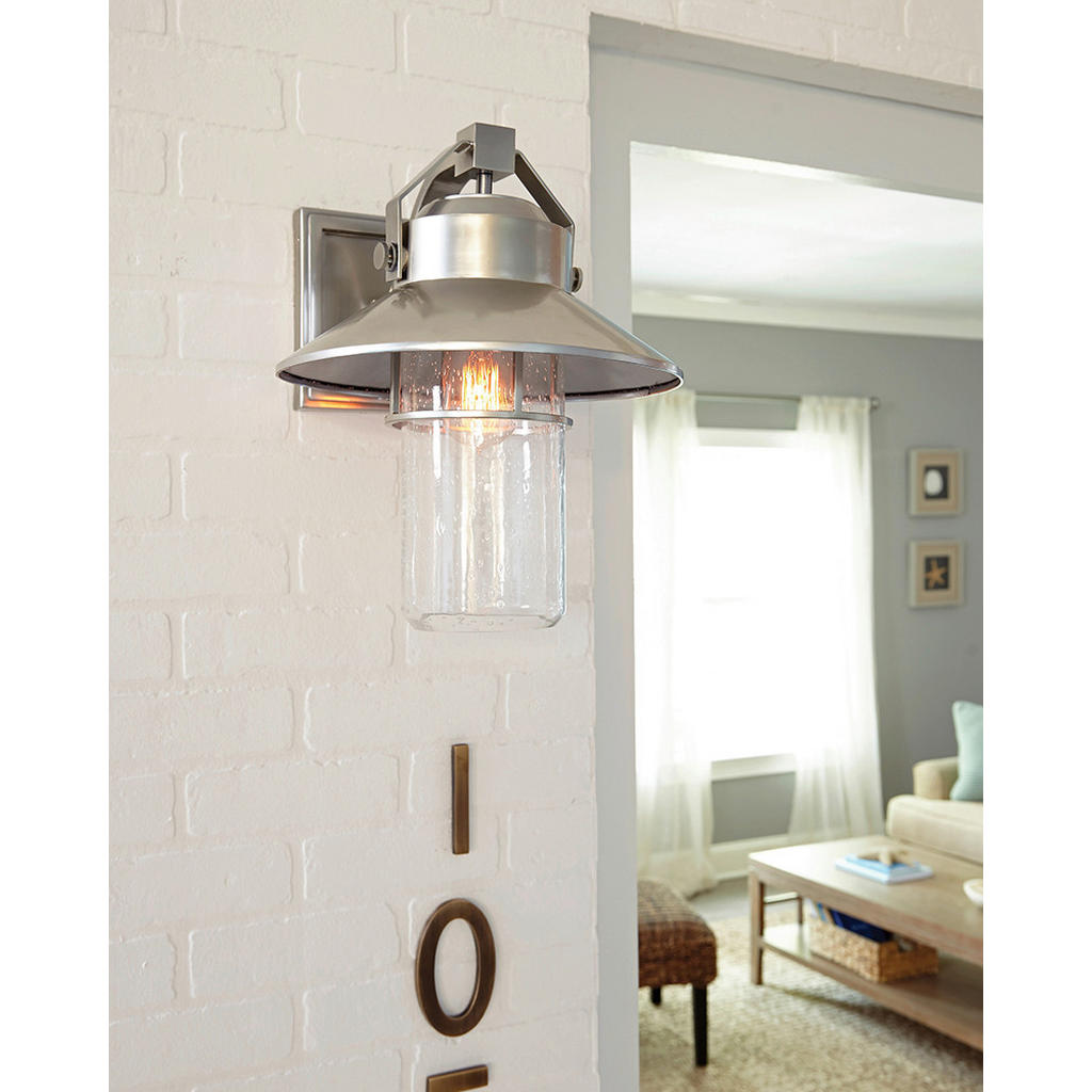 Thumbnail - Elstead Lighting AUßENWANDLEUCHTE Elstead Boynton, Grau, Kunststoff, Glas, 36.5x39x31.6 cm, Grüner Punkt, RoHS, Lampen &...