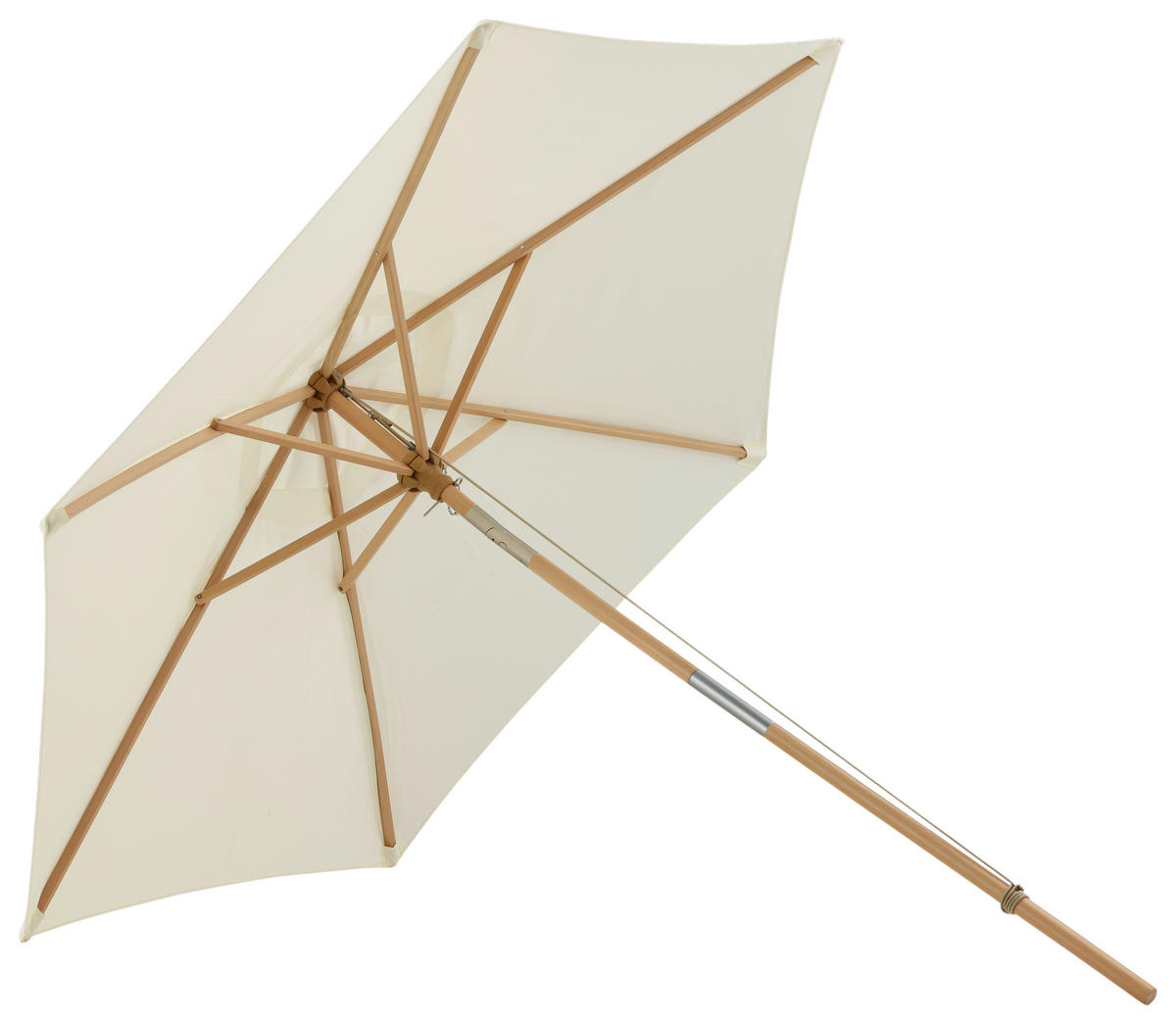 SONNENSCHIRM  250/232 cm  - Weiß, KONVENTIONELL (250/232cm) - Gardenson