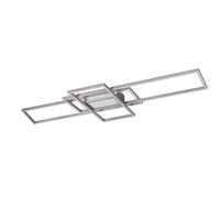 LED PLAFONJERA Irvine  - boja nikla, Dizajnerski, metal/plastika (105/42/6,5cm) - Novel