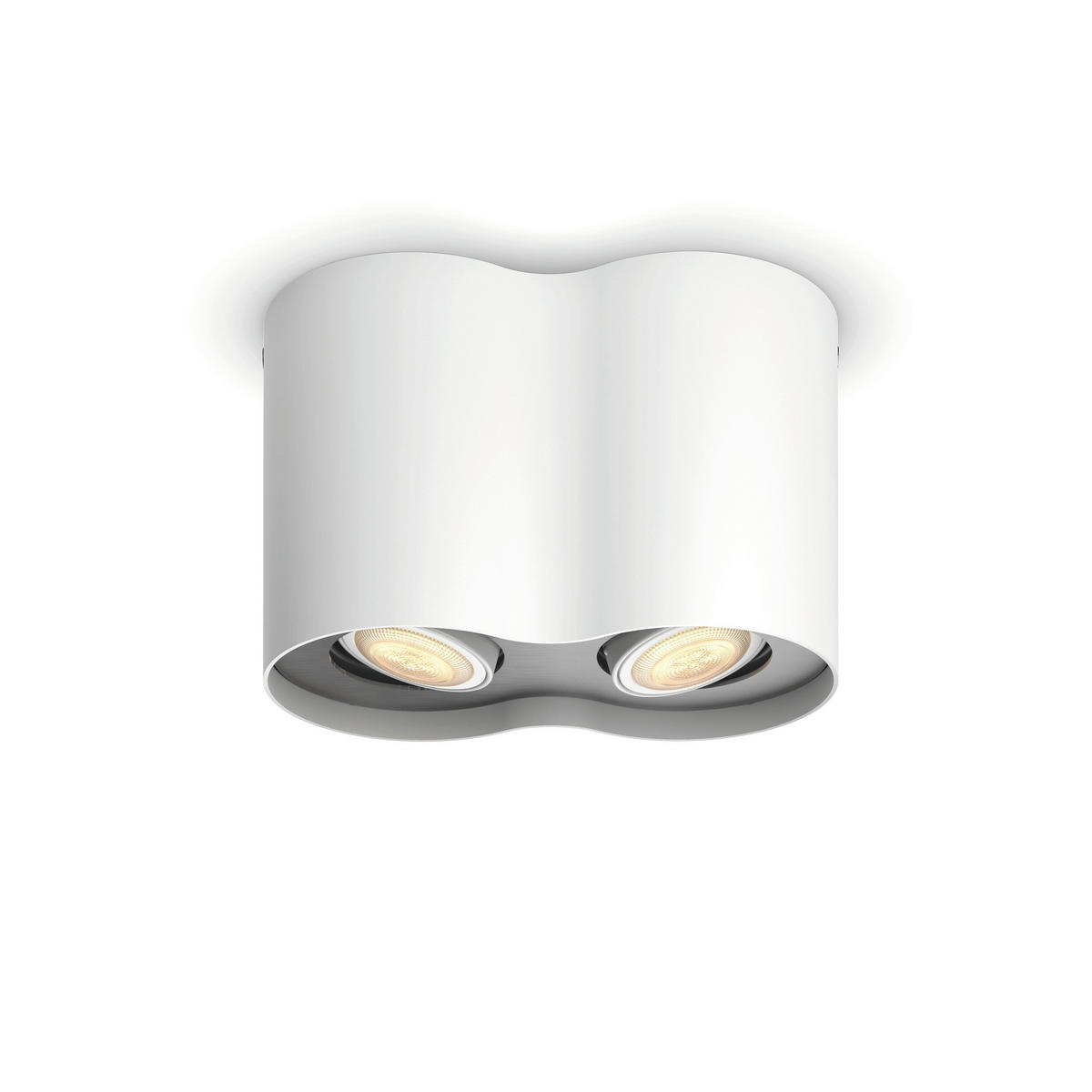 LED-DECKENLEUCHTE White Ambiance Pillar  Smart 19,3/12/10,3 cm   - Weiß, Basics, Metall (19,3/12/10,3cm) - Philips HUE