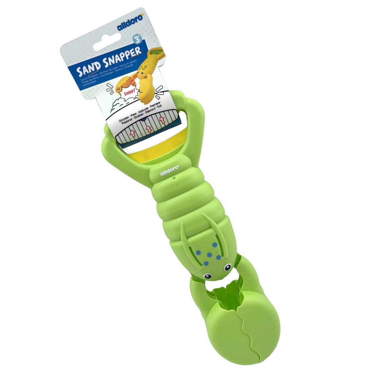 SANDSPIELZEUG Sand Snapper  - Hellgrün, Basics, Naturmaterialien/Kunststoff (5,5/34,5/12cm) - alldoro