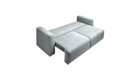 SCHLAFSOFA  mit Stoffauswahl, Schlafen auf Sitzhöhe, Rücken echt Cord Grau  - Schwarz/Grau, Design, Kunststoff/Textil (250/92/105cm) - Carryhome