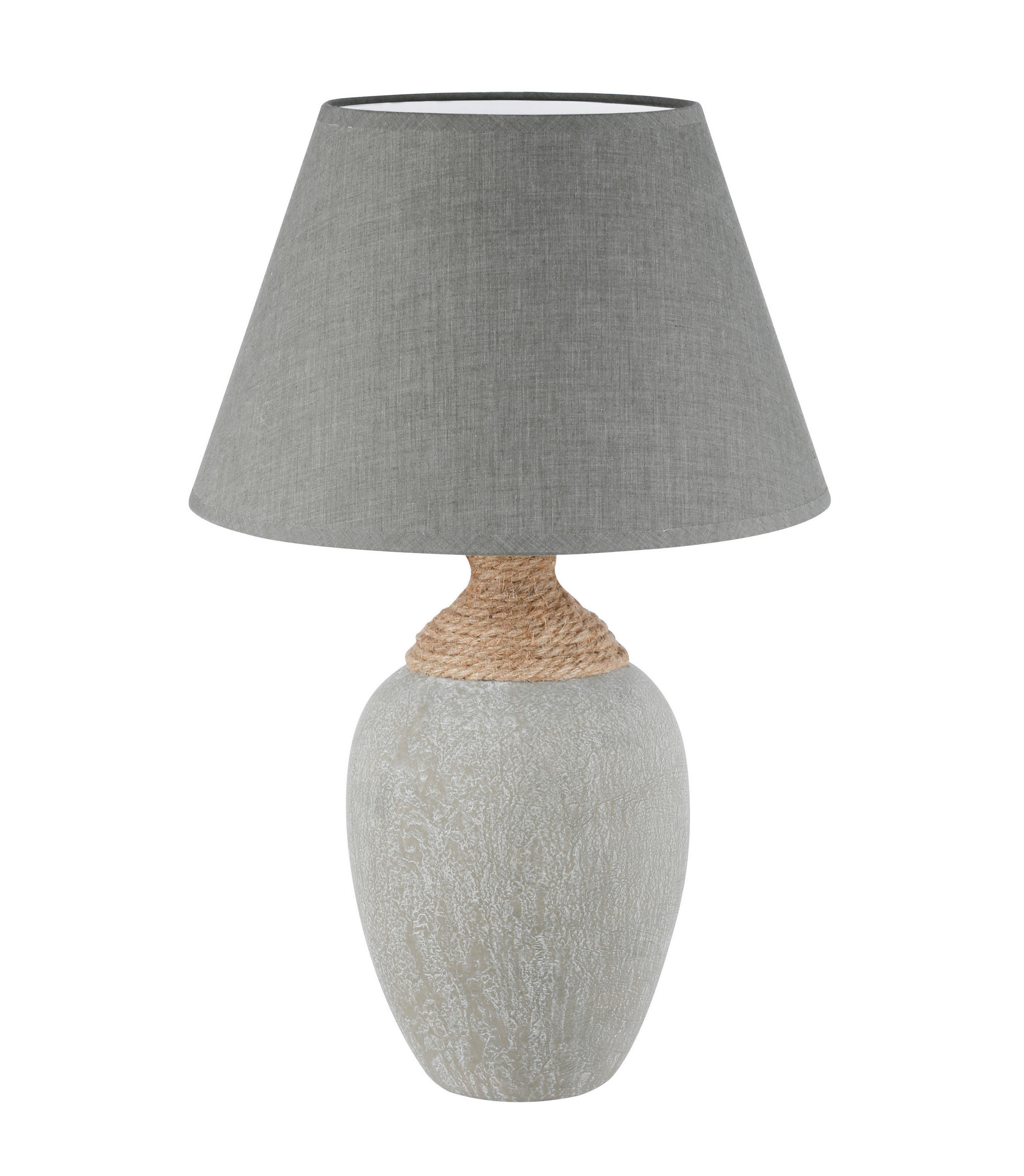 NAMIZNA SVETILKA  Logi   33/33/51 cm          - siva, Basics, tekstil/keramika (33/33/51cm)