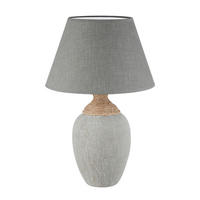 NAMIZNA SVETILKA  Logi   33/33/51 cm          - siva, Basics, tekstil/keramika (33/33/51cm)