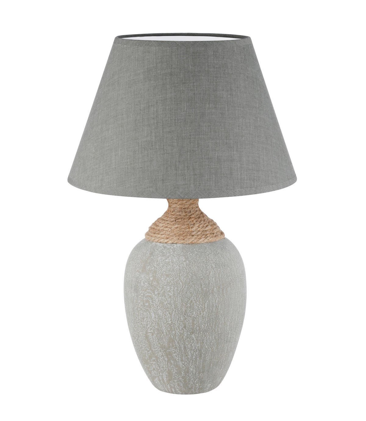 NAMIZNA SVETILKA  Logi   33/33/51 cm          - siva, Basics, tekstil/keramika (33/33/51cm)