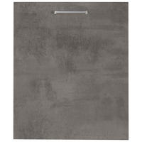 GESCHIRRSPÜLERFRONT 45/72/56 cm  in Schieferfarben  - Schieferfarben/Edelstahlfarben, MODERN, Holzwerkstoff/Metall (45/72/56cm) - Nobilia