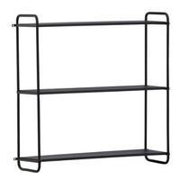 VÄGGHYLLA  62/63/18 cm  - svart, Design, metall (62/63/18cm) - Niels Andersson