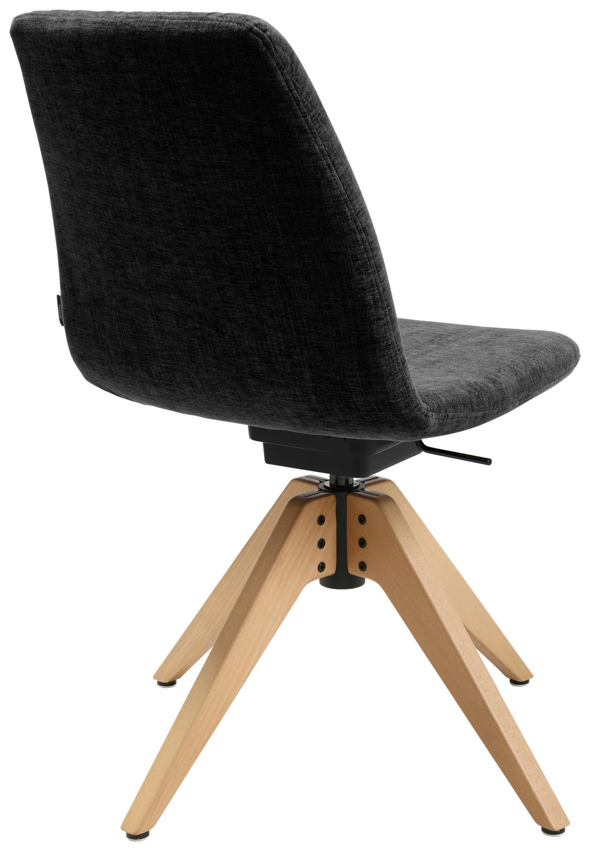 STUHL  in Flachgewebe  - Eichefarben/Anthrazit, Design, Holz/Textil (46/85-88/55cm) - Johann Jakob