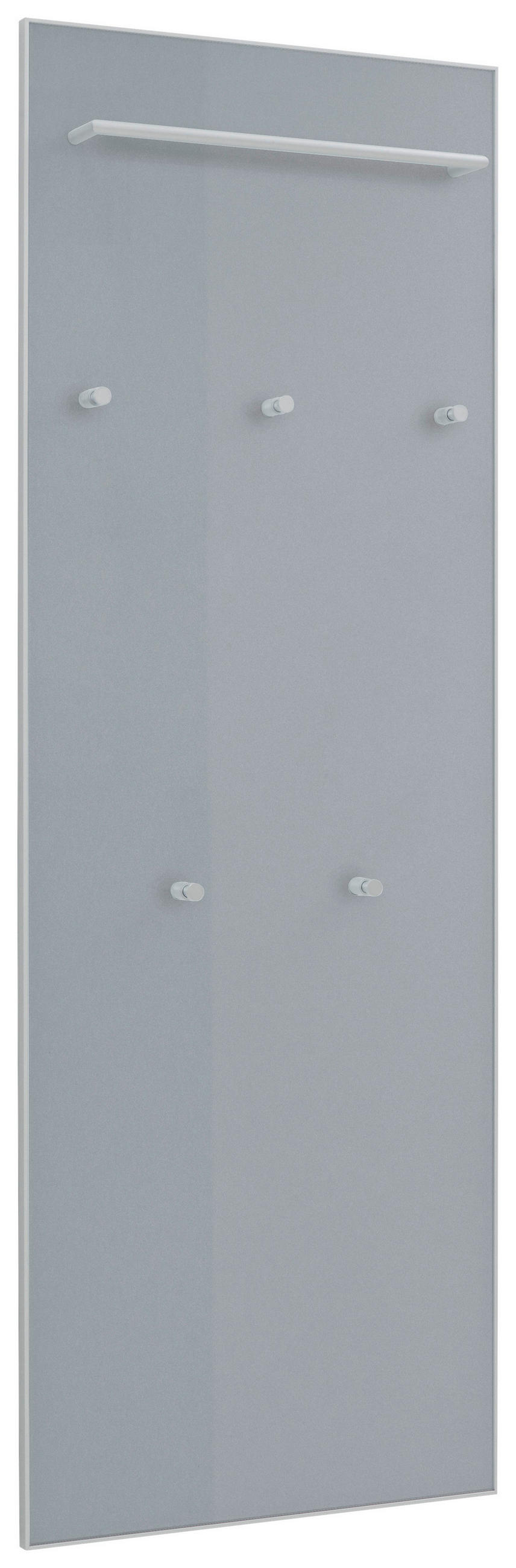 GARDEROBENPANEEL  in 60/170/10 cm  - Grau, Design, Glas/Holzwerkstoff (60/170/10cm)