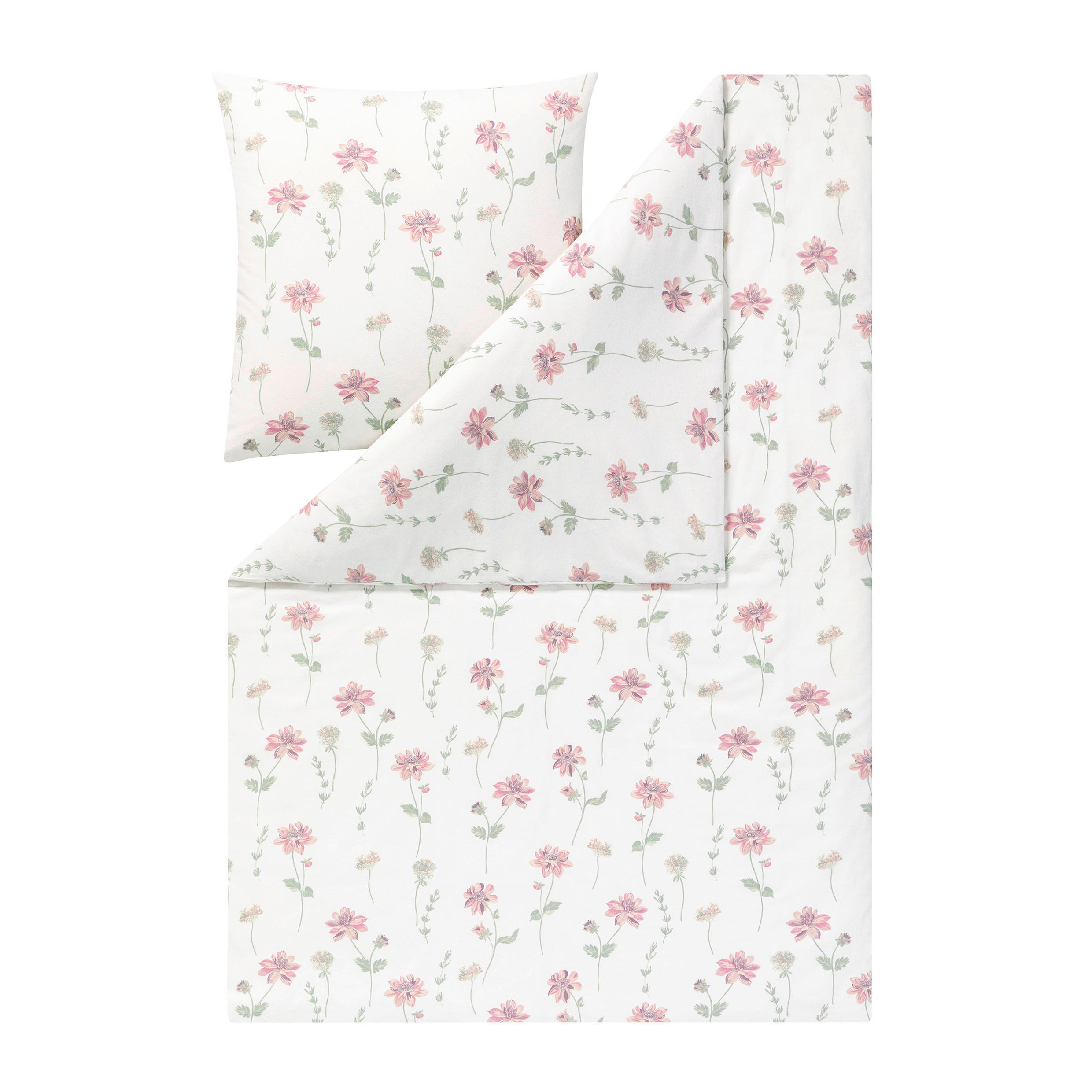 BETTWÄSCHE San Martino Flanell 155/220 cm  - Mauve, Design, Textil (155/220cm) - Estella