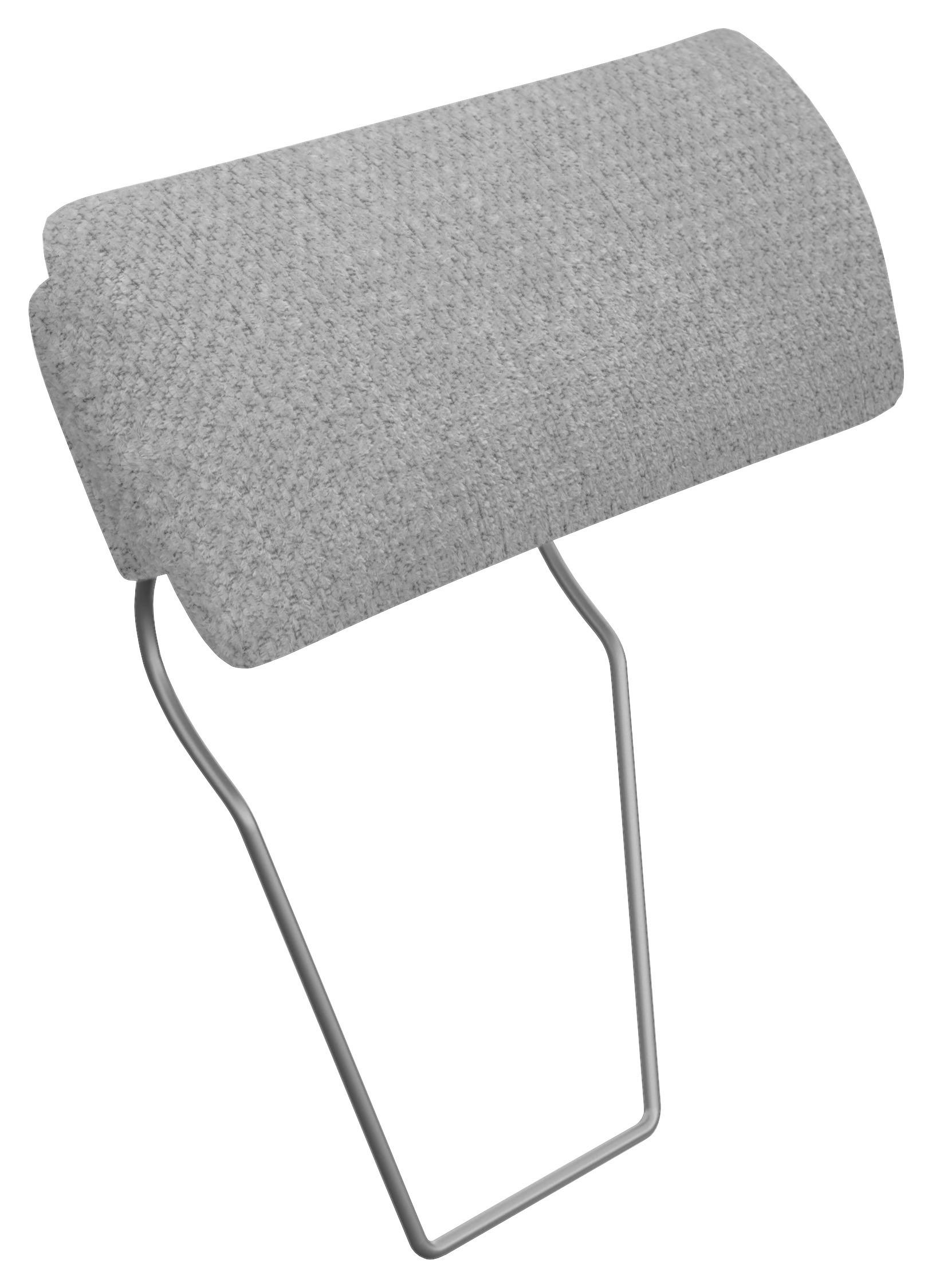 KOPFSTÜTZE - Grau, KONVENTIONELL, Textil (55/28/18cm) - Hom`in