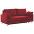SCHLAFSOFA in Textil Rot - Chromfarben/Rot, Design, Textil/Metall (184/90/95cm) - Bali SCHLAFSOFA in Textil Rot - Chromfarben/Rot, Design, Textil/Metall (184/90/95cm) - Bali