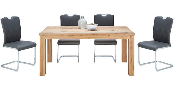 ESSTISCH in Holz 160/90/75 cm  - Buchefarben, Natur, Holz (160/90/75cm) - Linea Natura