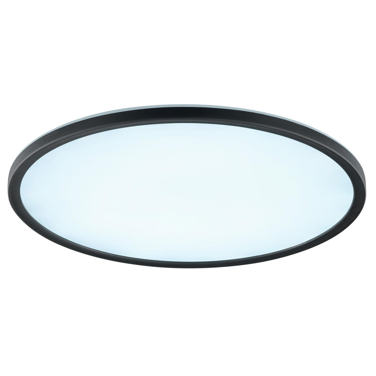 LED PLAFONJERA - bela/crna, Osnovno, plastika (42/2,9/42cm)