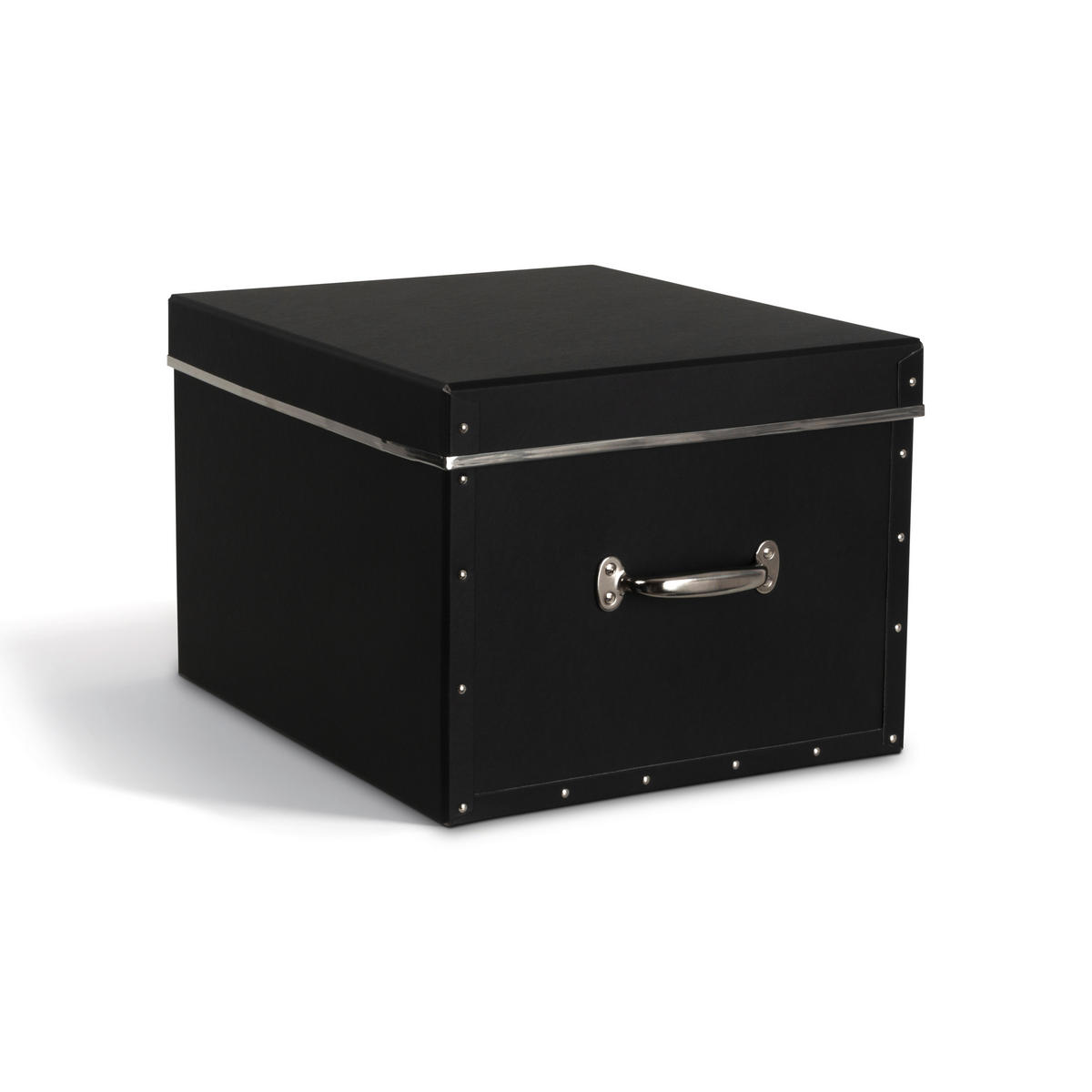 AUFBEWAHRUNGSBOX    43/36.5/28.5 cm  - Schwarz, Basics, Karton/Papier (43/36.5/28.5cm)