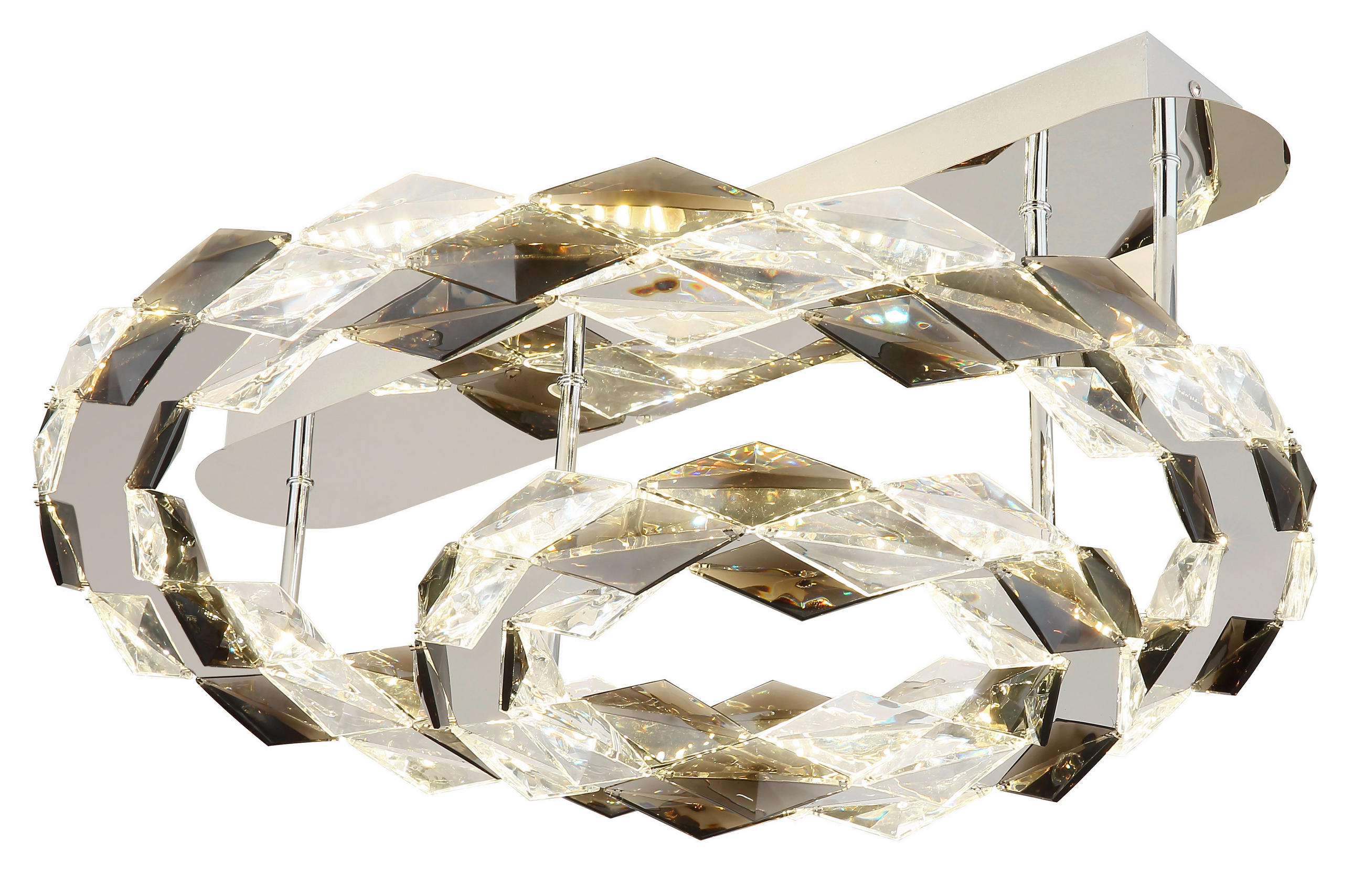 STROPNA LED-SVETILKA   //4000 K/230 V/ - prozorno, Design, kovina/umetna masa (55/24cm) - Globo