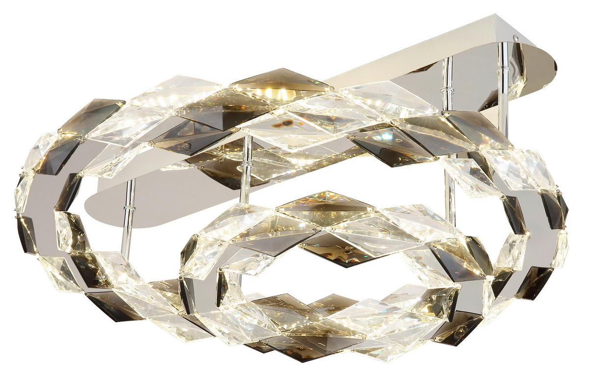 STROPNA LED-SVETILKA   //4000 K/230 V/ - prozorno, Design, kovina/umetna masa (55/24cm) - Globo