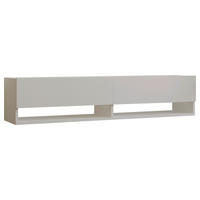 LOWBOARD  141/31/30 cm  hängend  - Weiß, MODERN, Holzwerkstoff (141/31/30cm)