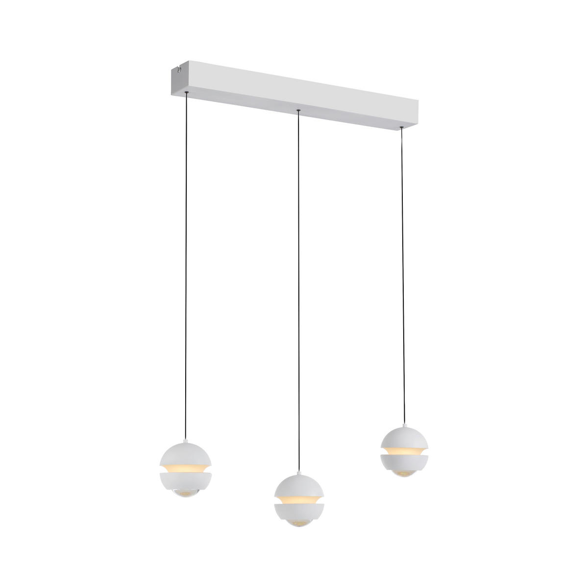 LED-PENDELLEUCHTE 60/10/220 cm  - Weiß, Design, Kunststoff/Metall (60/10/220cm) - Schöner Wohnen