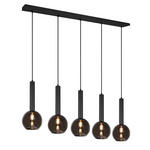 HÄNGELEUCHTE 115/30/150 cm  - Schwarz, Trend, Glas/Metall (115/30/150cm) - Dieter Knoll