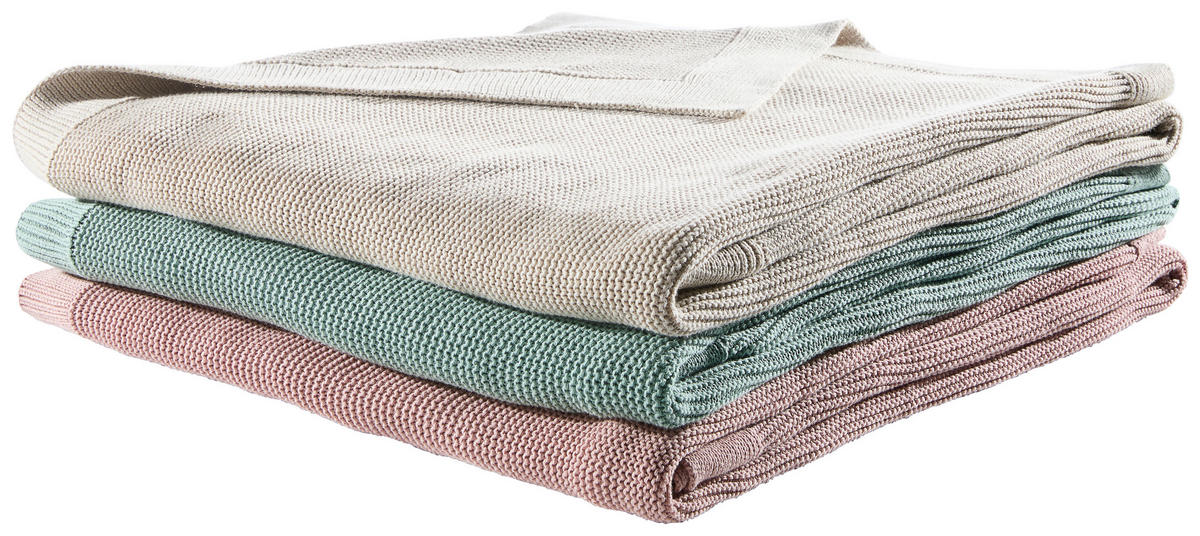 DOMÁCÍ DEKA, bavlna, 150/200 cm - zelená, Basics, textil (150/200cm) - Dieter Knoll