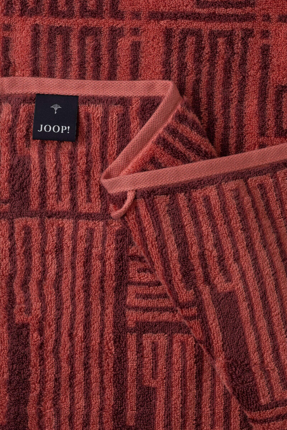 HANDTUCHSET JOOP! BARS Dunkelrot 2-teilig  - Dunkelrot, Basics, Textil (50/100cm) - Joop! Living