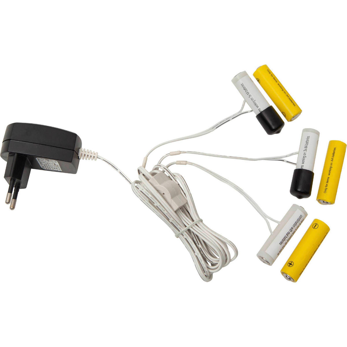 NETZTEIL  - Schwarz/Weiß, Basics, Kunststoff (180/4/2cm) - Eglo