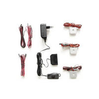 BELYSNING FÖR GLASHYLLA I SET - silver, Design, metall/plast (4/2/4cm) - Livetastic