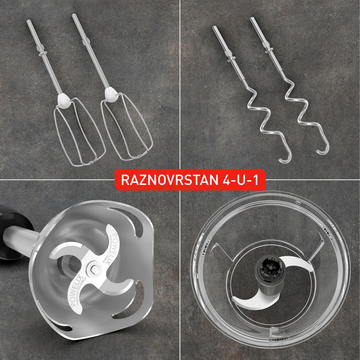 RUČNI MIKSER Powermax Silence    - višebojno, Basics, metal (21/7.6/30.5cm) - Tefal
