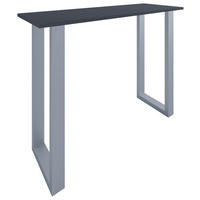 BARBORD i metall, trämaterial  140/102/50 cm  - silver/antracit, Klassisk, metall/trämaterial (140/102/50cm)