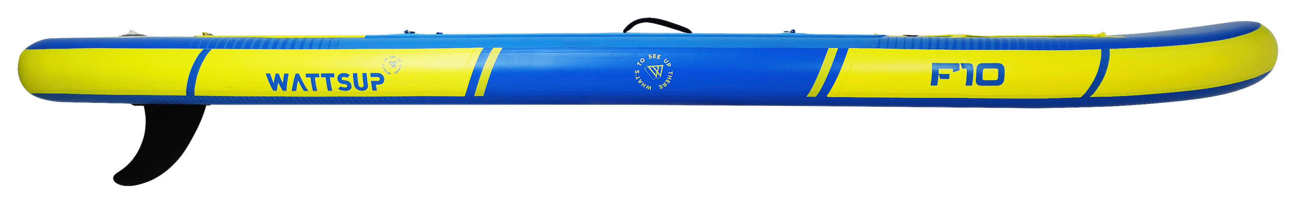STAND-UP PADDLE BOARD SUP WATTSUP F10  - Blau/Gelb, KONVENTIONELL, Kunststoff (305/81/15cm) - Atrigo