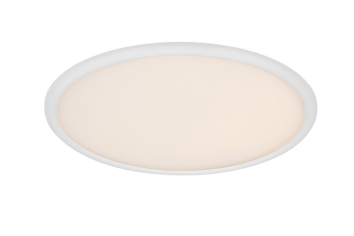 LED-DECKENLEUCHTE Arcalis 45/5,2 cm  - Weiß, Design, Kunststoff/Metall (45/5,2cm) - Novel