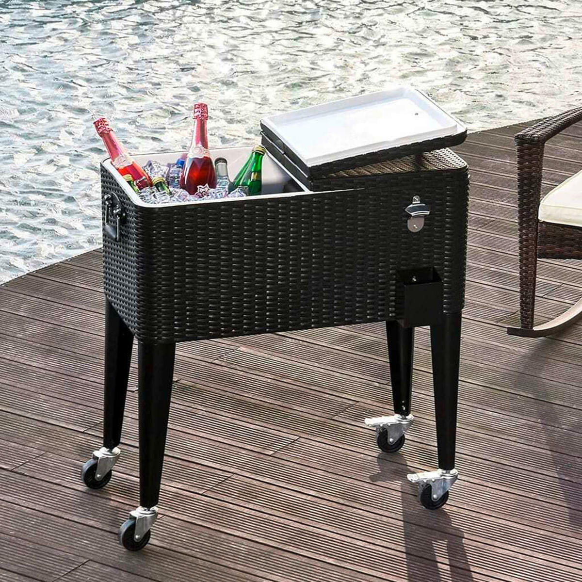 POSUDA ZA HLAĐENJE BOCA  76 l   - smeđa, Basics, plastika (92/43/89cm)