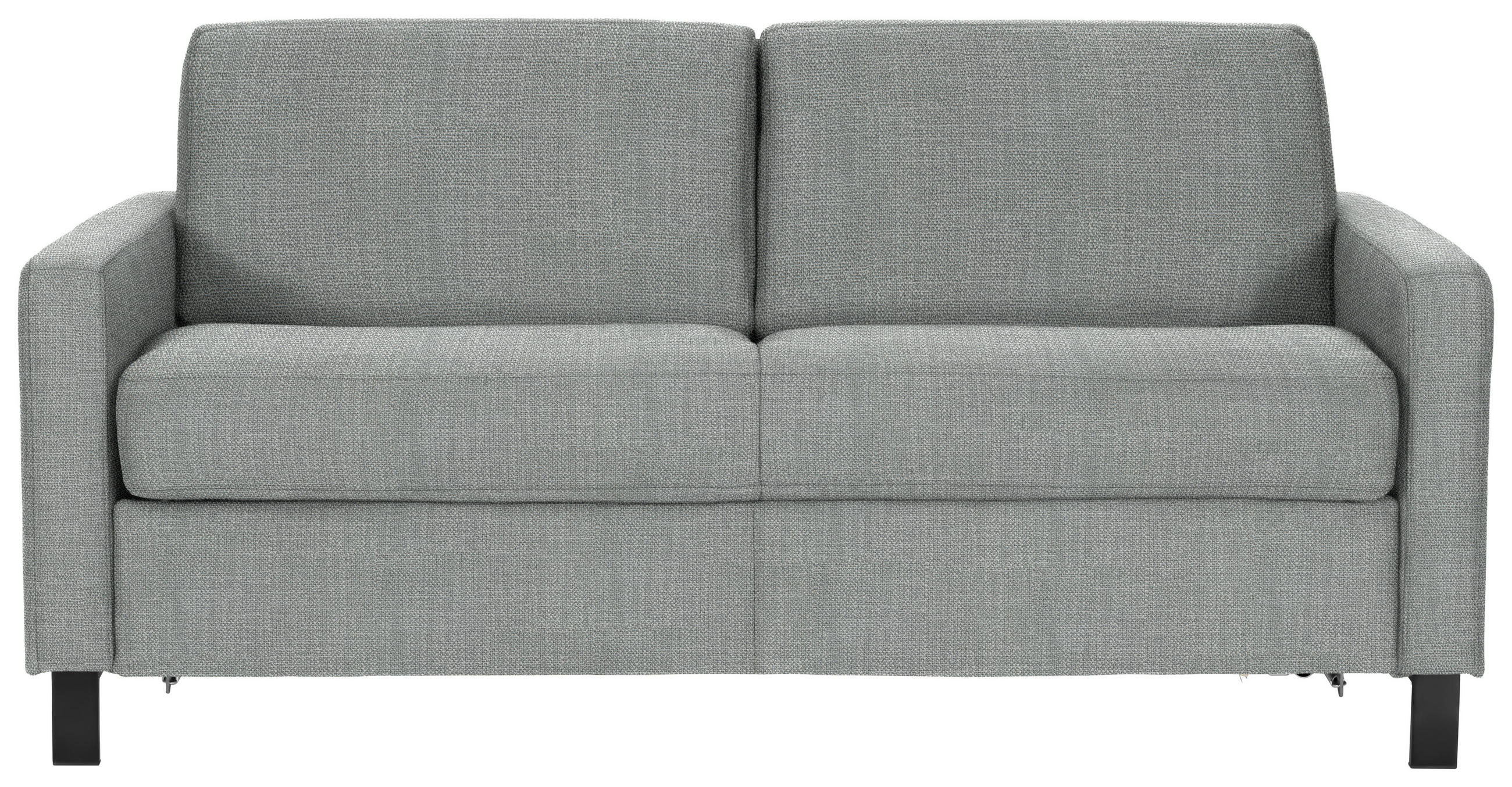 SCHLAFSOFA Webstoff Grau  - Schwarz/Grau, Design, Holz/Textil (184/92/102cm) - Dieter Knoll