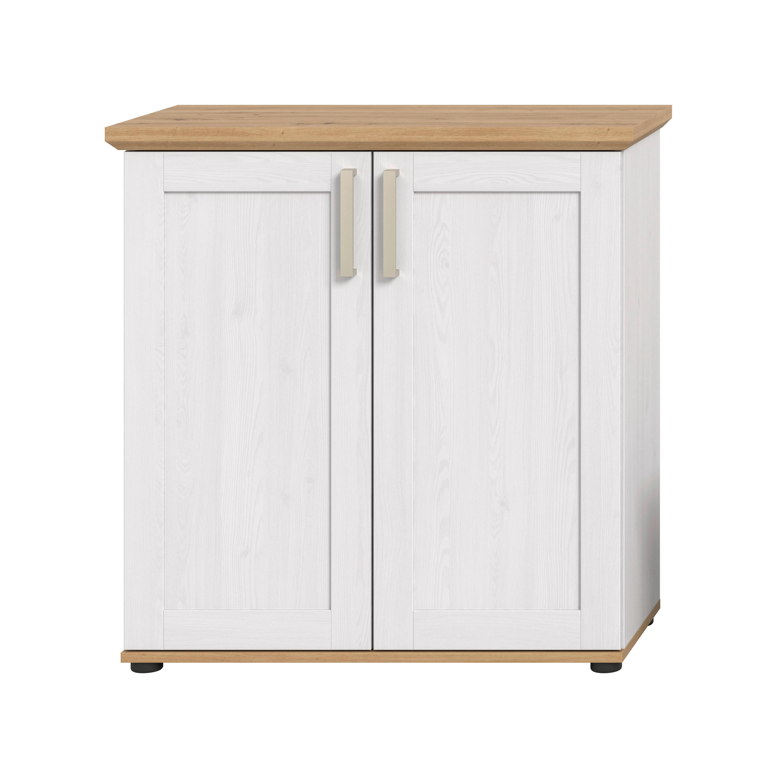 HIGHBOARD  84/88/37 cm  - Lärchefarben/Schwarz, Design, Holzwerkstoff/Kunststoff (84/88/37cm) - Livetastic